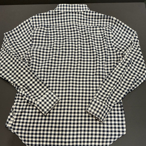 Bonobos Standard Fit Navy and White Gingham Button Down Shirt Men’s Medium - Picture 2 of 6